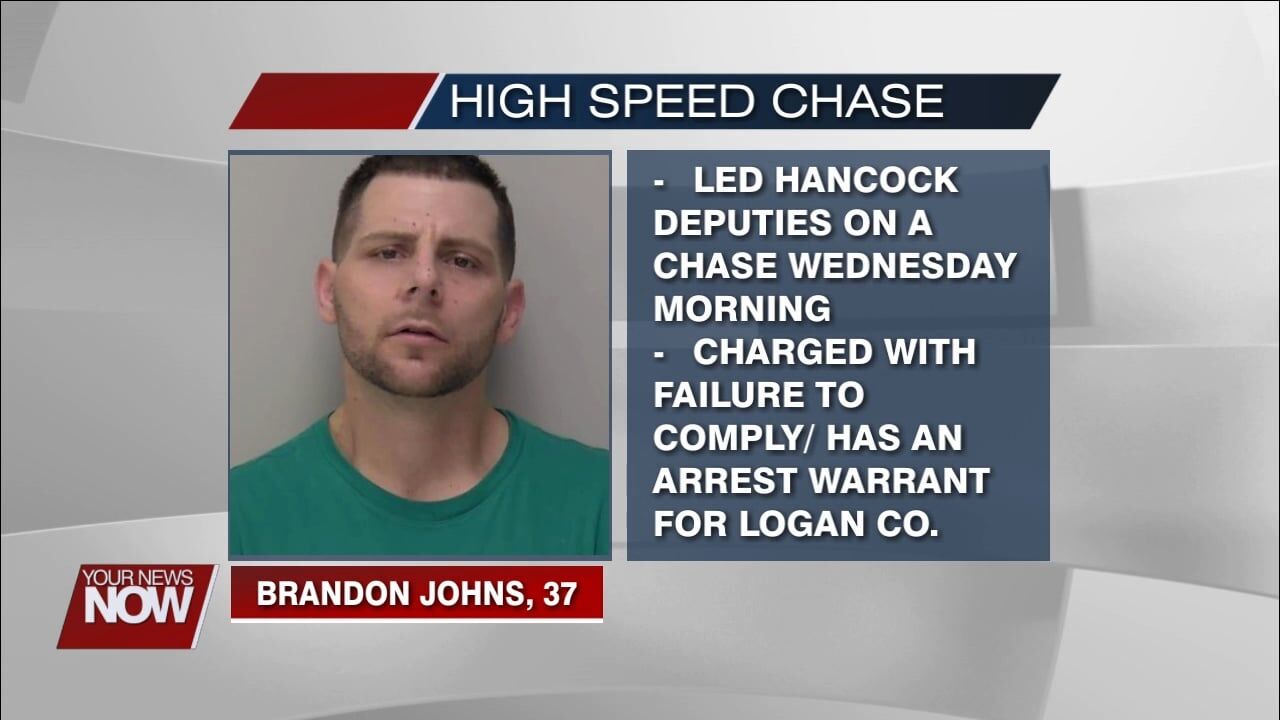 Belle Center man arrested after high-speed chase in Hancock County